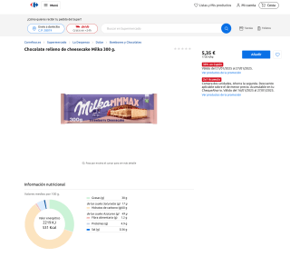 2 Milka Cheesecake 300g por solo 2,14€ en Carrefour