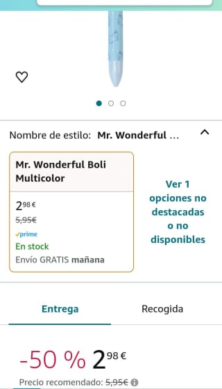 Mr. Wonderful Boli Multicolor Para Anotar Tus Mejores Planes Unicornio por 2,98€.