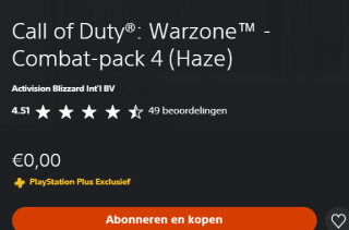Call of Duty®: Warzone™ - Combat-pack 4 (Haze) gratis in de Playstation Store