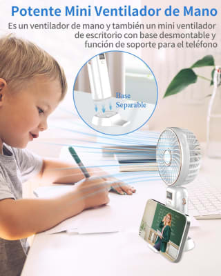 Ventilador de mano recargable por 8,99€