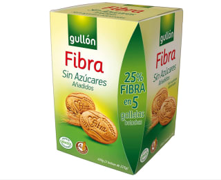 2 Gullón Galleta Fibra sin Azúcar 450g por solo 4,31€