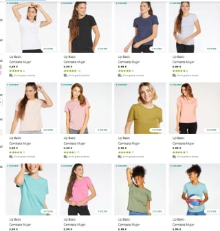 Camisetas básicas Up: Compra 3x12,99 €