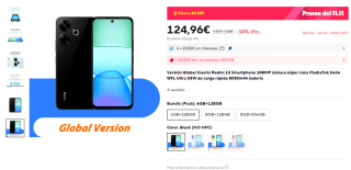 Xiaomi Redmi 13 de 6GB/128GB por 108,96€