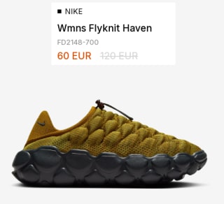 Zapatillas de Mujer Nike Flyknit Haven por 30€