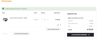 10% korting op Camp Chef Over the Fire + Skillet bij Roost Buitenkoken