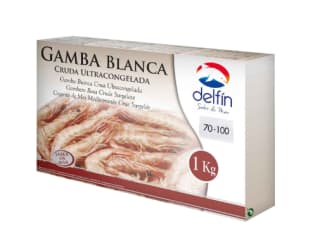 1kg Gamba blanca cruda 70/100 piezas por 11,99€ y la salvaje por 12,99€ el corte ingles