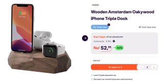 Oakywood iPhone Triple Dock – voor €52,95 bij Ibood