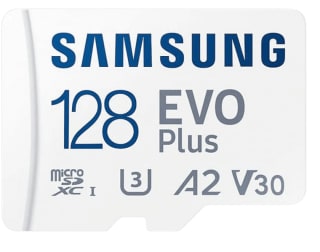 Tarjeta Micro SDXC - Samsung Evo Plus MB-MC128KA/EU, 128 GB, Clase 10, V30. UHS-I, Lectura 130 MB/s, Blanco por 12.99€