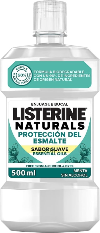 Listerine NATURALS Enjuague Bucal Sabor Suave de 500 ml por 2,75€