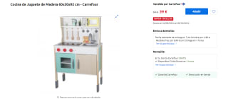 Cocina de Juguete de Madera por 39€
