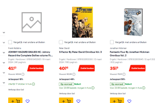 Tot 60% korting op diverse Comics van DC & Marvel en meer bij Bol