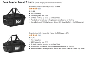 Unisex Helly Hansen Scout HH Duffel set M en L voor €74,99 bij Amazon