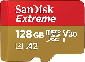 SanDisk 128GB Extreme Tarjeta microSDXC por 12,96€.