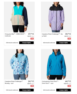 Recopilación de Chaquetas Columbia desde 19.99€ en Privalia