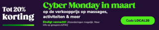 Tot 20% korting bij Groupon