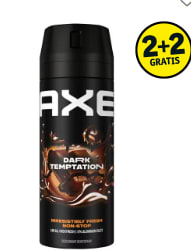 2+2 gratis op alle AXE deo , bodyspray en douchegel bij Kruidvat