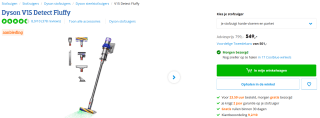 Dyson V15 Detect Fluffy 2023 voor €549 bij Coolblue