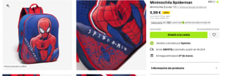 Mochila escolar Spiderman Marvel por 5,99€