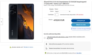Xiaomi Poco F5 5G de 8GB/256GB por 349€ y el de 12GB/256GB por 369€