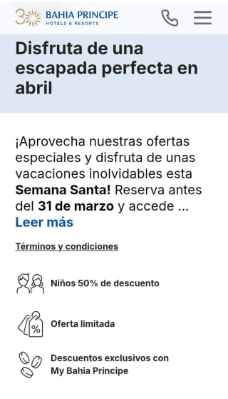 Hasta un -40% de Descuento con my Bahía Príncipe.