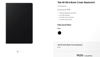 Samsung Book Hoesje Keyboard - Samsung Galaxy Tab S8 Ultra voor €99 bij Samsung