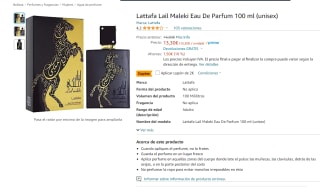 Eau de Parfum unisex Lattafa Lail Maleki 100ml por 11,30€