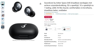 Soundcore by Anker Space A40 draadloze oordopjes voor €54 bij Amazon NL met Prime
