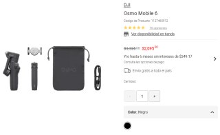 Estabilizador Osmo Mobile 6 por $2,095 | Descuento Liverpool
