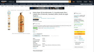 Kativa Argan Oil Acondicionador 1L por 8,49€