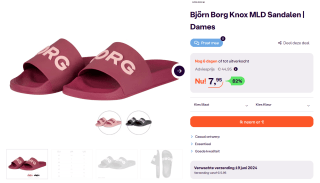 Björn Borg Knox MLD dames sandalen voor €7,95 bij iBOOD