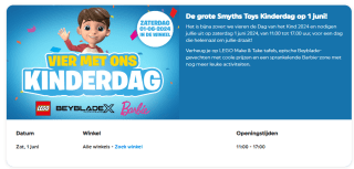 Gratis LEGO giveaway + activiteiten in de Smyths Toys winkels op 1 juni