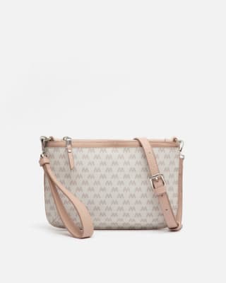 Bolso bandolera pequeño con asa de mano y estampado monogram por tan sólo 9€