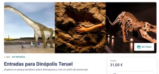 Compra tu entrada Dinópolis por solo 31€