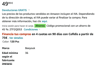 Bloques Magneticos Construccion Beeyouk 120 Piezas por solo 27,49€