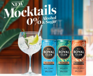 Probeer Royal Club Mocktails gratis na cashback via scoupy