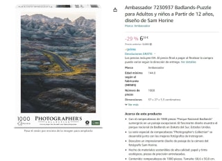Puzzle Ambassador Badlands por 6,58€