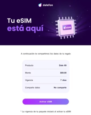 Esim gratis con 10 Gb sin pedir nada