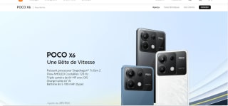 Smartphone Xiaomi X6 - 12 Go de Ram, 256 Go à 289,90€