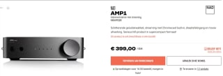 NAD AMP1 Stereoversterker met streaming voor €399 bij Hifi Klubben
