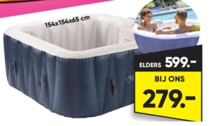 Infinite opblaasbare jacuzzi champion voor €279 bij Big Bazar