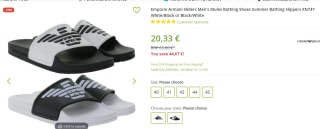 Emporio Armani Slippers Heren Beachwear voor €25,41 bij Outlet46