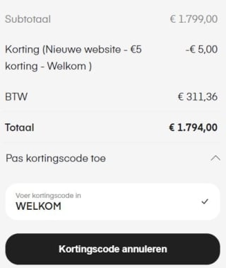 Apple MacBook Pro 14-inch (M1 Pro-chip 8C CPU & 14C GPU / 16GB / 512GB) - zilver voor €1799 dmv code bij Amac