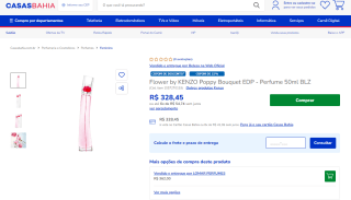 Perfume Feminino Kenzo Flower por Poppy Bouquet de 50ml - R$ 328,45