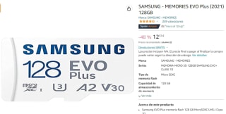 Samsung Memories EVO Plus (2021) 128GB por 12.51€