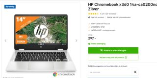 HP Chromebook x360 14a-ca0200nd voor €297 bij Expert