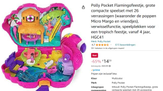 Polly Pocket Flamingofeestje voor €14,39 bij Amazon.nl