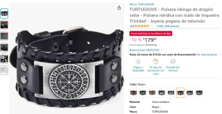 Pulsera Vikinga Nórdica por $180 en Amazon