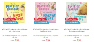 Het Pluizige Konijn boeken voor €2,50 bij Lobbes