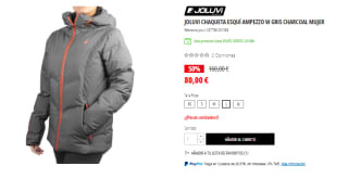 Chaqueta de esquí Joluvi Ampezzo color gris para mujer por 80€