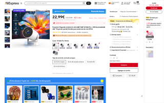 Magcubic HY300 Pro proyector Android 11 por 22,99€